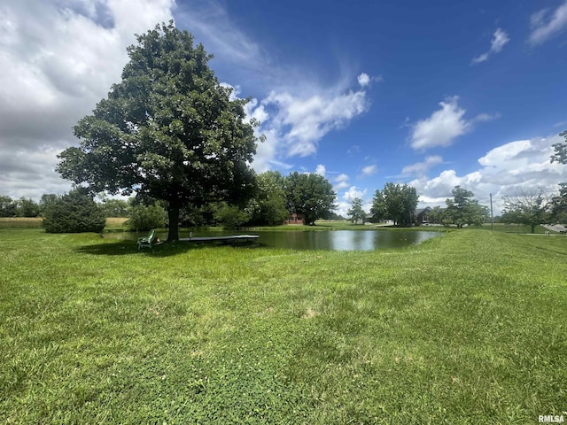 9596 Fox Hunters Rd, Benton, IL 62812 - view of grassy yard featuring a water view
