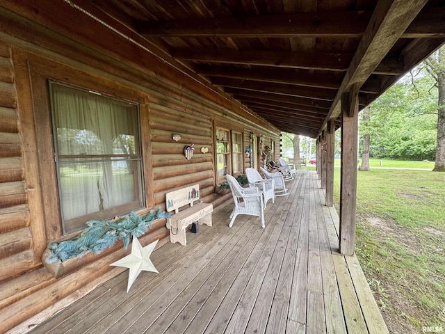 9596 Fox Hunters Rd, Benton, IL 62812 - view of wooden terrace