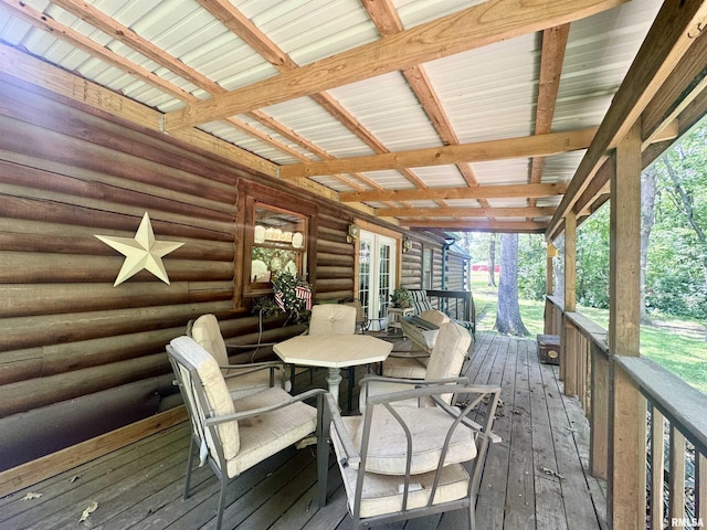 9596 Fox Hunters Rd, Benton, IL 62812 - view of wooden deck