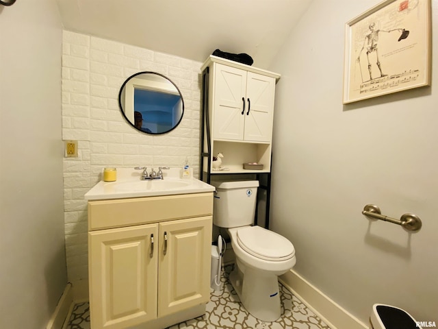 245 W Mcclernand Ave, Shawneetown, IL 62984 - half bathroom featuring toilet and vanity