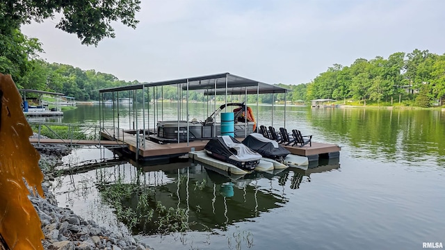 2940 Parrish Rdg, Goreville, IL 62939 - dock featuring a water view