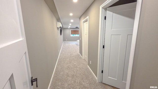 2940 Parrish Rdg, Goreville, IL 62939 - hall featuring light carpet and recessed lighting