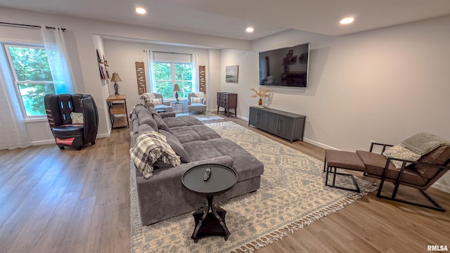 2940 Parrish Rdg, Goreville, IL 62939 - living area with wood finished floors and recessed lighting