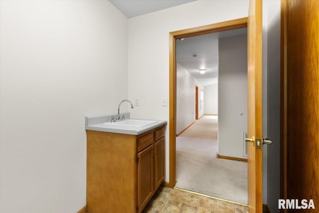 1504 Apache Dr, Marion, IL 62959 - bathroom with vanity and baseboards