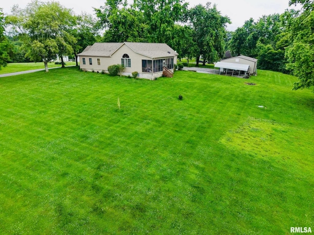 2209 Cedar Hill Rd, West Frankfort, IL 62896 - view of front of property featuring a front lawn