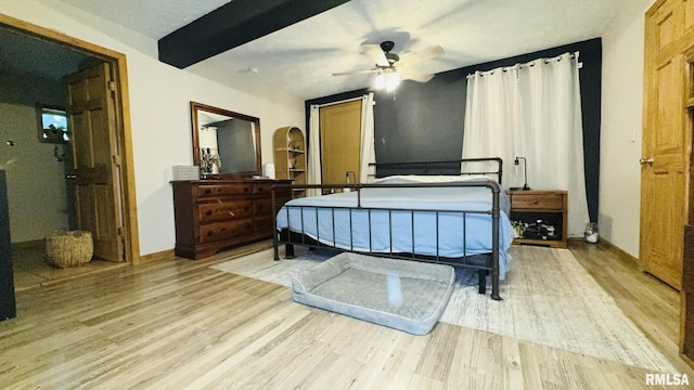 2209 Cedar Hill Rd, West Frankfort, IL 62896 - bedroom with light wood finished floors and ceiling fan