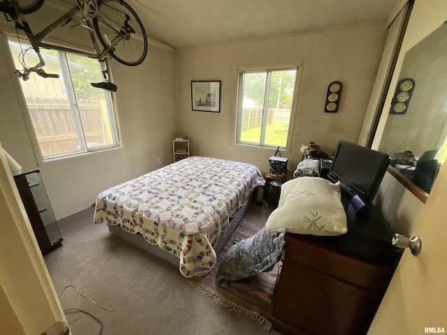 1323 Cedar St, Centralia, IL 62801 - carpeted bedroom featuring ornamental molding