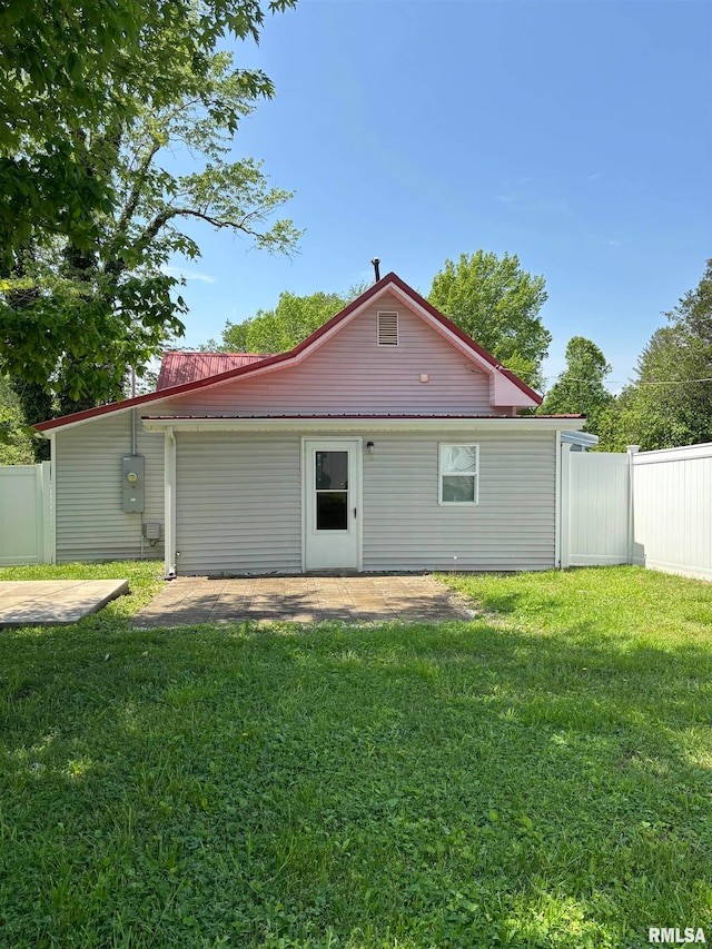 111 Bevard St, Carterville, IL 62918 - back of house with a patio