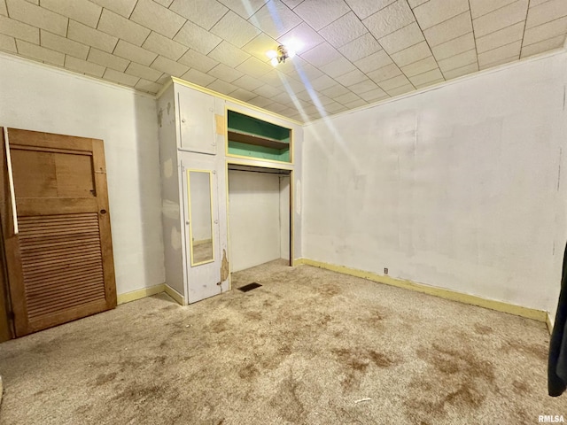 809 Highland St, Benton, IL 62812 - unfurnished bedroom with carpet flooring and a closet