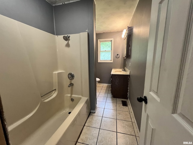 20 Suburban Dr, Murphysboro, IL 62966 - bathroom with vanity, tile patterned flooring, and shower / washtub combination