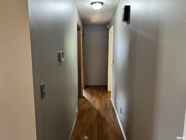 20 Suburban Dr, Murphysboro, IL 62966 - hallway featuring wood finished floors and baseboards