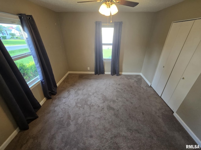 2805 College St, Mount Vernon, IL 62864 - unfurnished bedroom featuring carpet and a ceiling fan
