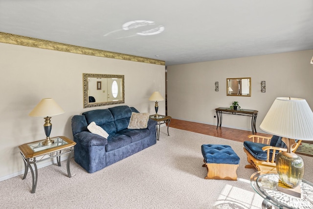 10 Monroe Ave, Salem, IL 62881 - living area featuring carpet floors and baseboards