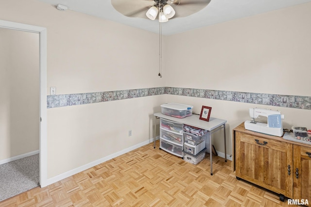 10 Monroe Ave, Salem, IL 62881 - interior space with ceiling fan and baseboards