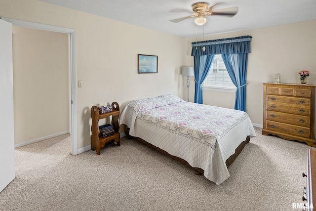 10 Monroe Ave, Salem, IL 62881 - bedroom featuring light carpet and a ceiling fan
