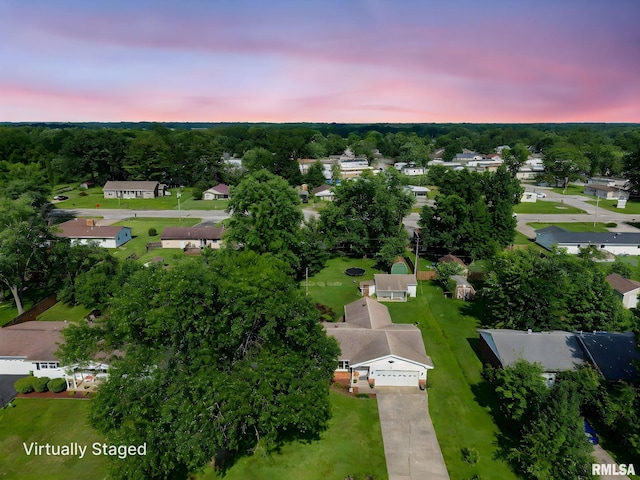 10 Monroe Ave, Salem, IL 62881 - aerial overview of property's location featuring nearby suburban area