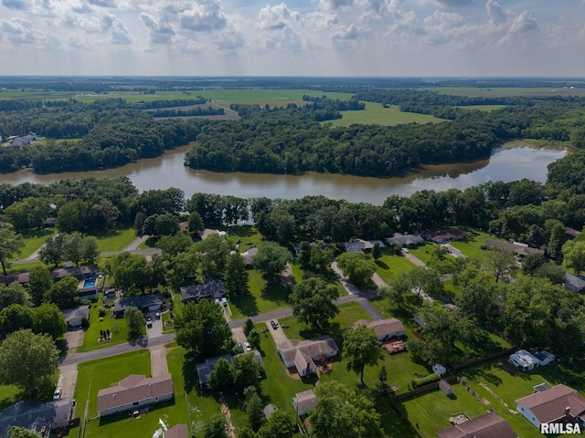 10 Monroe Ave, Salem, IL 62881 - aerial view of property and surrounding area with a nearby body of water and nearby suburban area