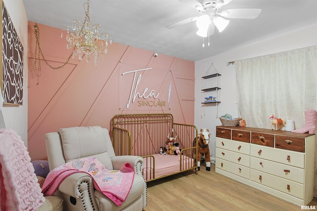 809 Dogwood Ln, Marion, IL 62959 - bedroom featuring wood finished floors and a ceiling fan