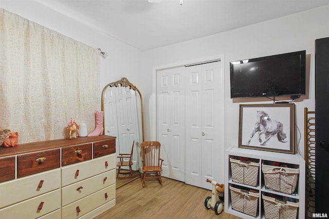 809 Dogwood Ln, Marion, IL 62959 - bedroom with light wood-style floors and a closet