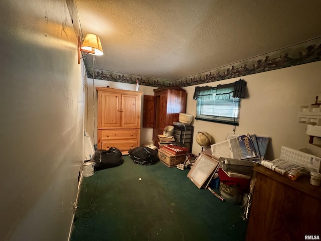 606 N Orchard St, West Frankfort, IL 62896 - bedroom featuring carpet floors and a textured ceiling