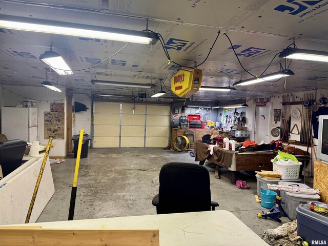 606 N Orchard St, West Frankfort, IL 62896 - garage with freestanding refrigerator