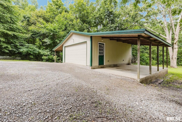 880 State Route 166, Creal Springs, IL 62922 - garage featuring a detached garage