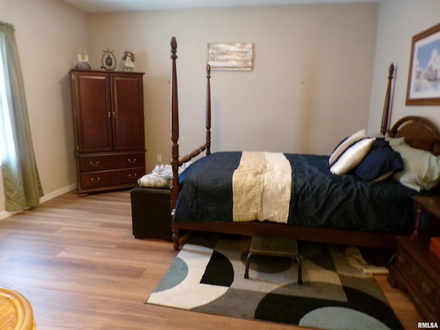 1821 Mark Dr, Sparta, IL 62286 - bedroom with light wood-style floors