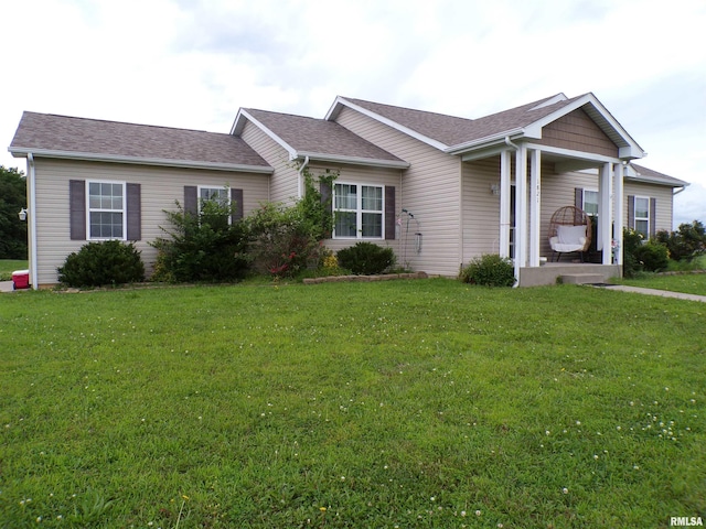 1821 Mark Dr, Sparta, IL 62286 - single story home featuring a front lawn and roof with shingles