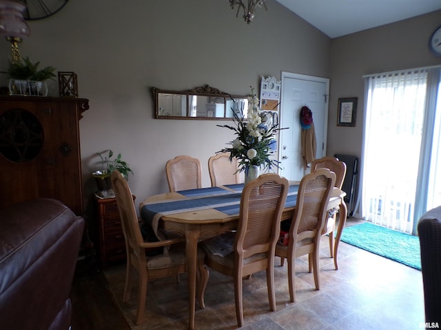 1821 Mark Dr, Sparta, IL 62286 - dining area with vaulted ceiling