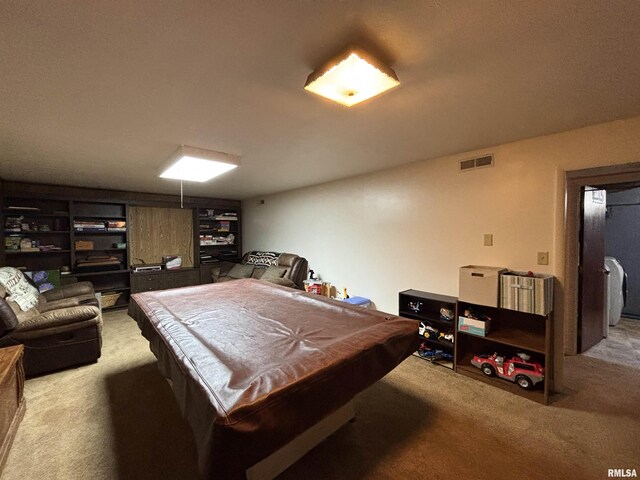 49 Jon St, Metropolis, IL 62960 - rec room with carpet and billiards table