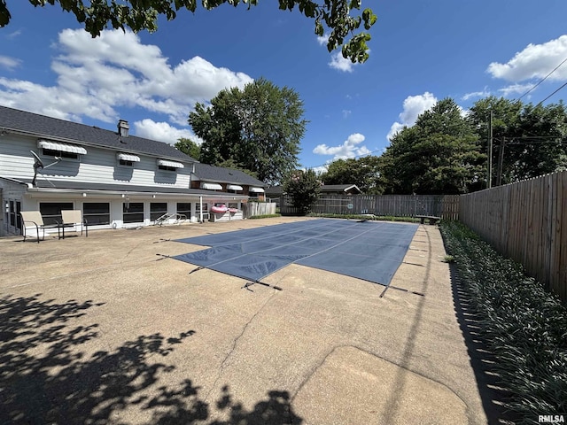 49 Jon St, Metropolis, IL 62960 - view of swimming pool featuring a fenced backyard and a patio