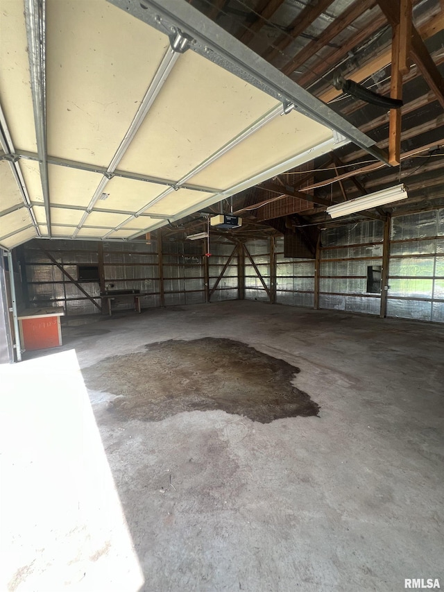 18640 Mount Zion Rd, Benton, IL 62812 - garage featuring a garage door opener