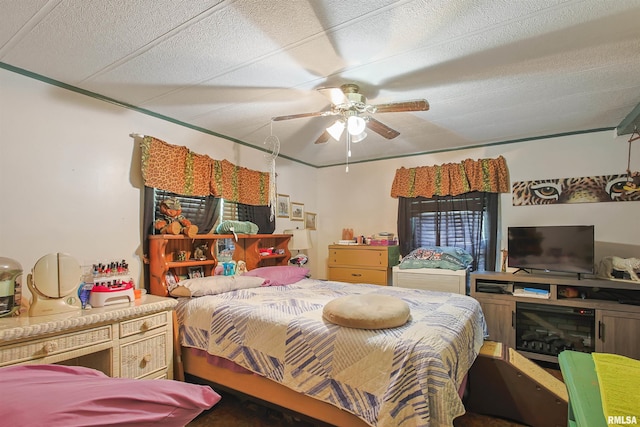 735 Sharp Rd, Anna, IL 62906 - bedroom with ceiling fan