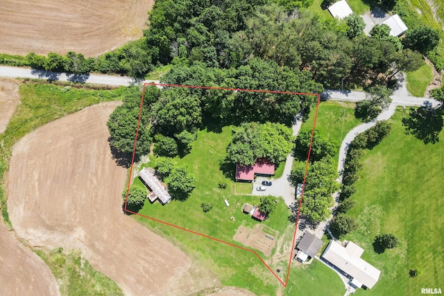 735 Sharp Rd, Anna, IL 62906 - aerial overview of property's location with property parcel outlined