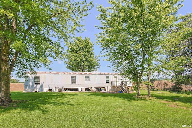 735 Sharp Rd, Anna, IL 62906 - back of property with a yard and stairs