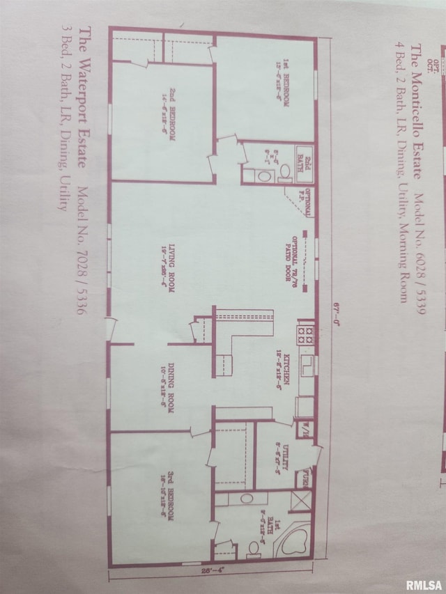 8747 Old State Route 14th Rte, Duquoin, IL 62832 - view of property floor plan