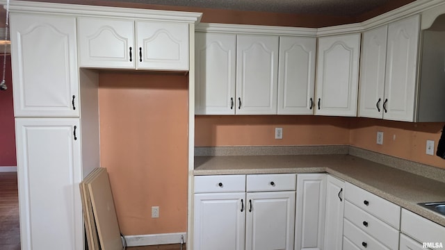 711 Mclean St, Rosiclare, IL 62982 - kitchen featuring white cabinetry and light countertops
