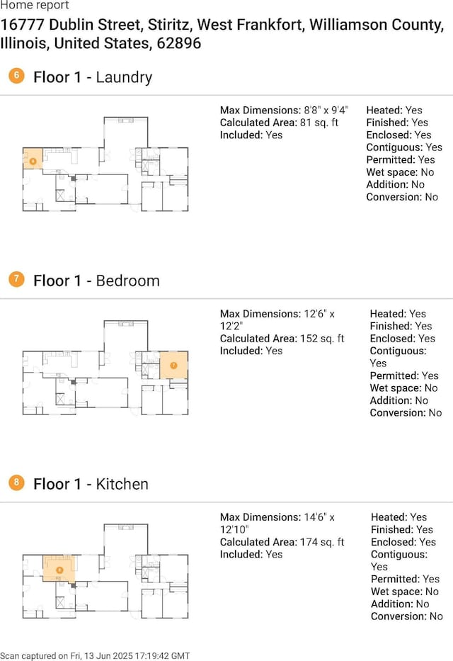 16777 Dublin St, West Frankfort, IL 62896 - view of home floor plan