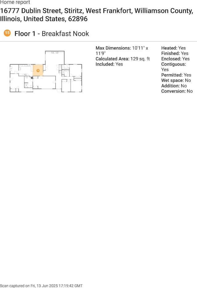 16777 Dublin St, West Frankfort, IL 62896 - view of room layout