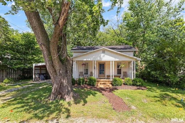 416 S Maple St, Salem, IL 62881 - view of front of home with a porch and roof with shingles