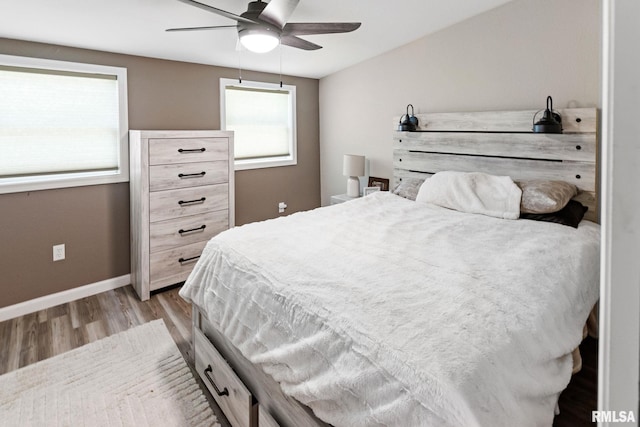 416 S Maple St, Salem, IL 62881 - bedroom featuring wood finished floors and ceiling fan