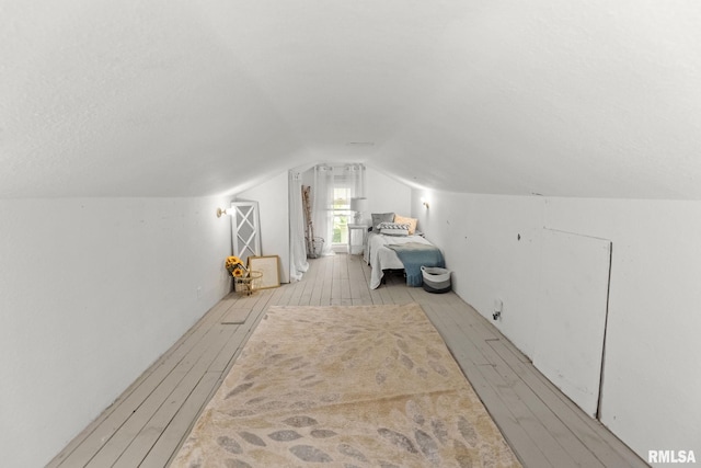 416 S Maple St, Salem, IL 62881 - bedroom featuring wood finished floors and vaulted ceiling