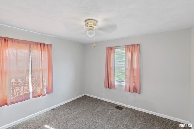 326 N Indiana St, Salem, IL 62881 - empty room featuring ceiling fan and carpet