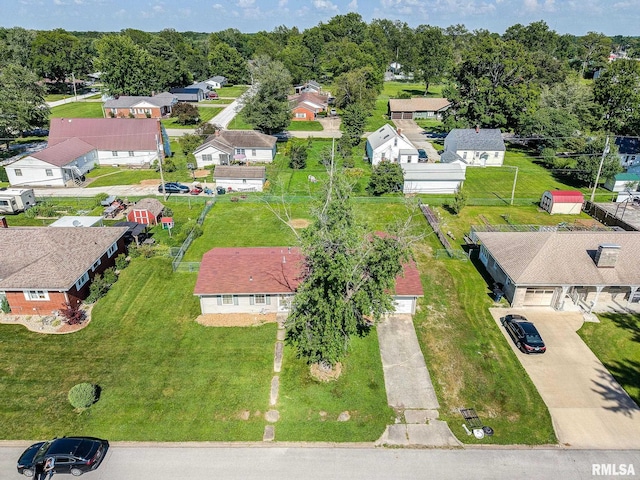 326 N Indiana St, Salem, IL 62881 - aerial view of residential area