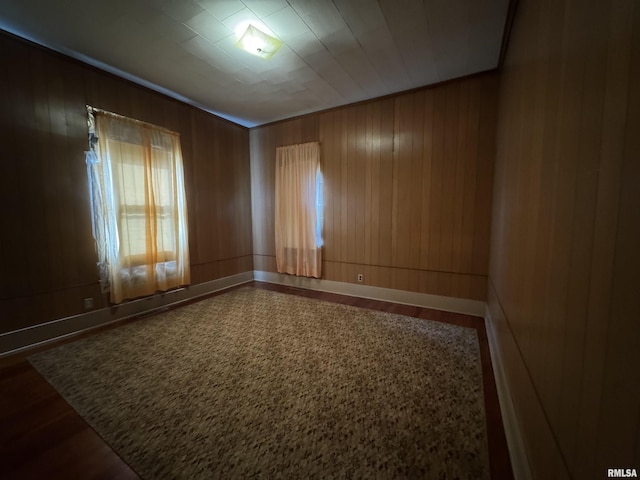 1607 W Cherry St, Marion, IL 62959 - spare room featuring wood walls