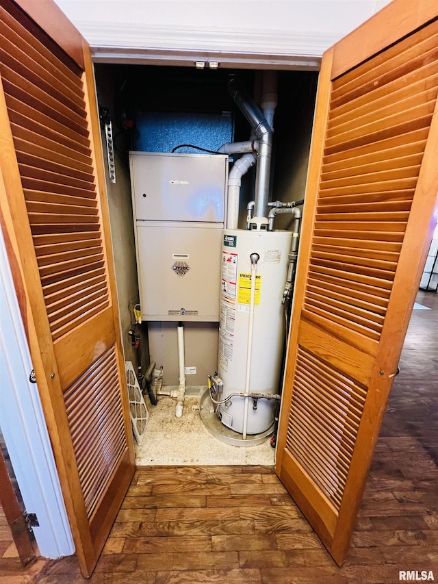 385 3rd St, Omaha, IL 62871 - utilities featuring water heater and heating unit