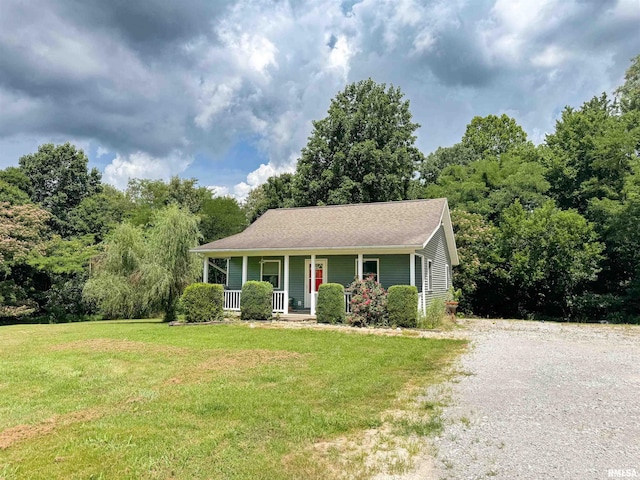 339 Spring St, Dongola, IL 62926 - view of front of home with a porch and a front yard