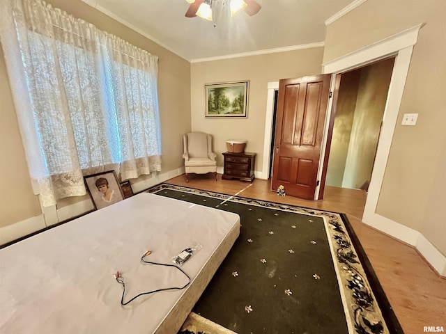 850 Joppa N Ave, Joppa, IL 62953 - bedroom featuring ornamental molding and a ceiling fan