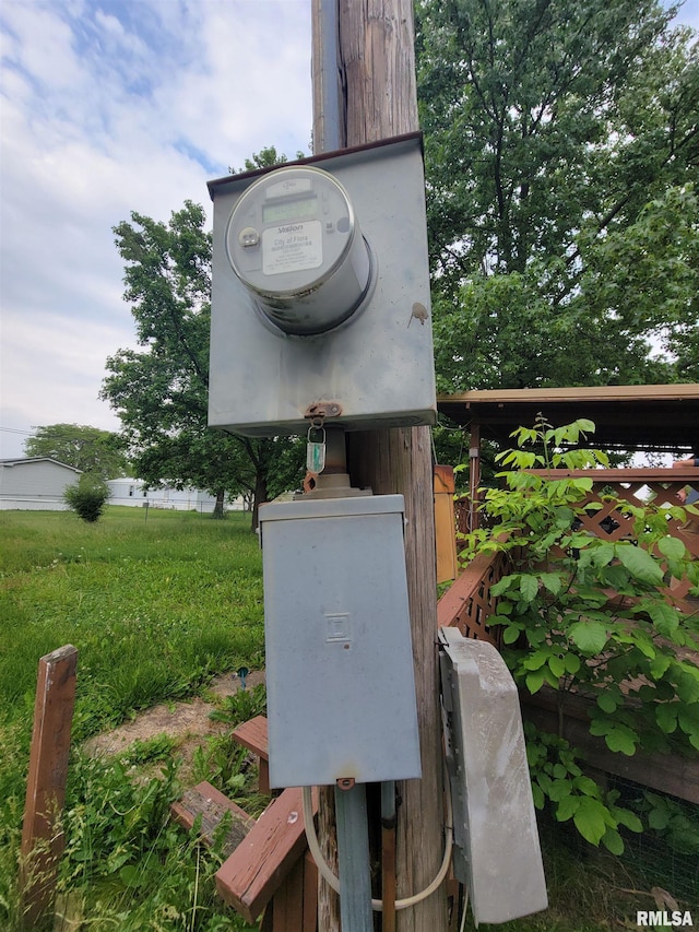 1060 W 5th St, Flora, IL 62839 - exterior view of electric meter
