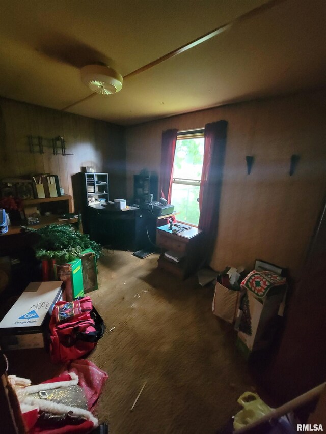 1060 W 5th St, Flora, IL 62839 - view of carpeted home office